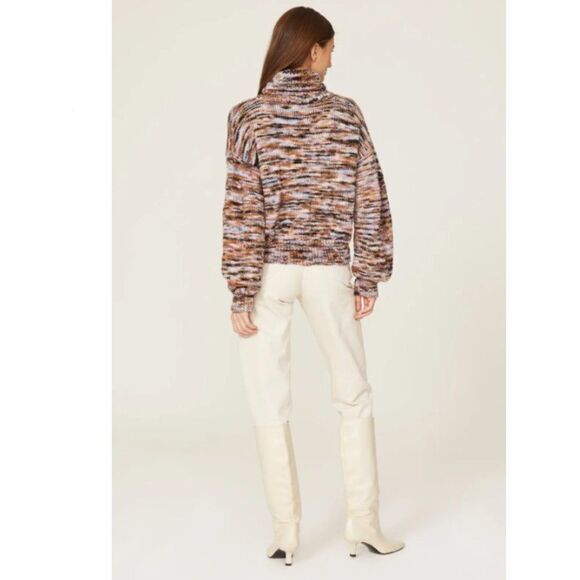 A.L.C Harper Marled Turtleneck Pullover Sweater - Picture 3 of 11